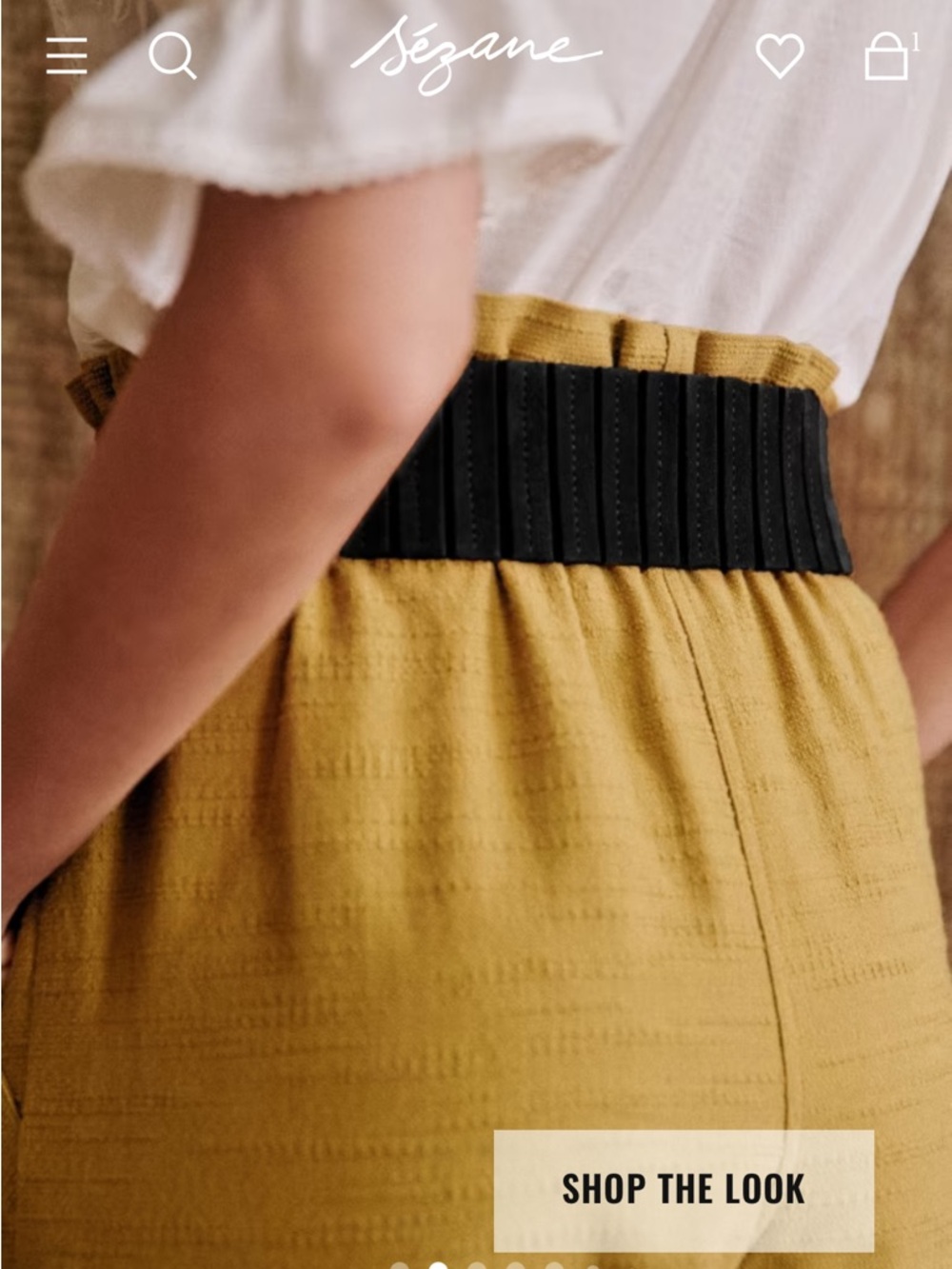 Sezane Tamara Belt - Black Velvet - 95 - Picture 3 of 4